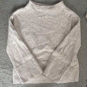 The Loft - Light Heather Cream Women's Mock Neck Sweater